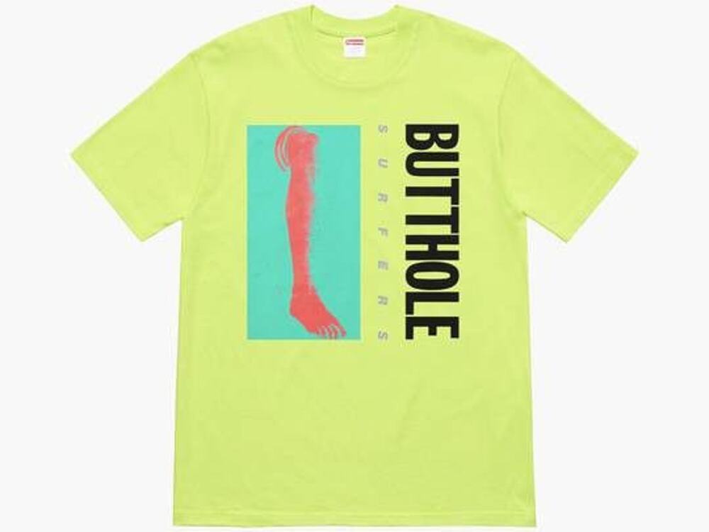 Supreme x Butthole Surfers Leg Tee Neon Green Medium SS21
